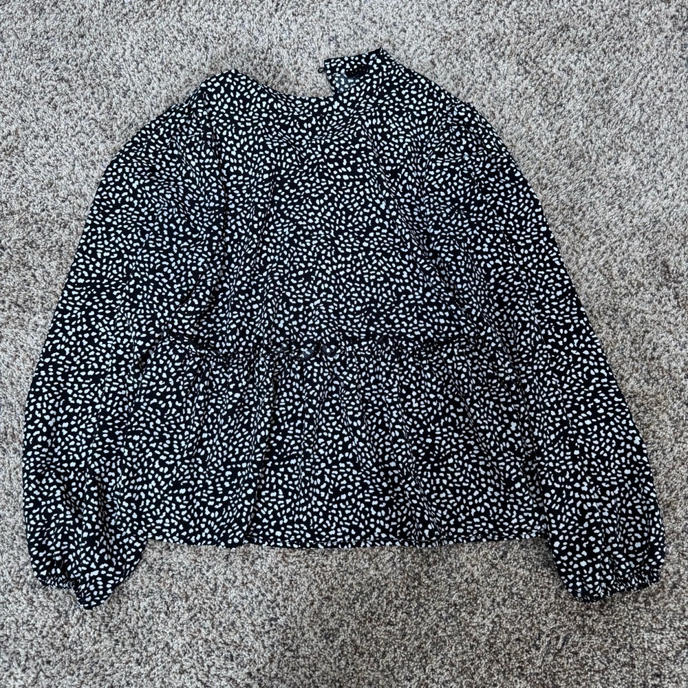 Sanctuary Black and White Blouse